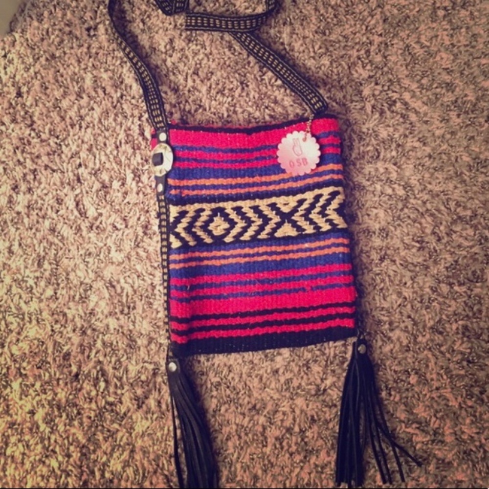 🆕 Aztec Mini Fringe Bag